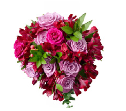 BOUQUET ROSES GLOSSY FEAST 50cm (8 ROSES)